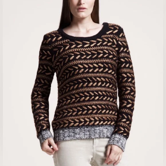 Rag & Bone Lisbeth Metallic Striped Sweater - Picture 3 of 4
